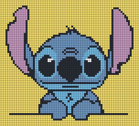 Bibble Barbie Pixel Art, Stitch Fuse Bead Pattern, Pixel Art Pattern Stitch, Perler Beads Ideas Stitch, Tapestry Crochet Patterns Disney, Toothless Alpha Pattern, Disney Stitch Cross Stitch Pattern, Lilo And Stitch Cross Stitch Pattern, Highland Cow Perler Bead Patterns