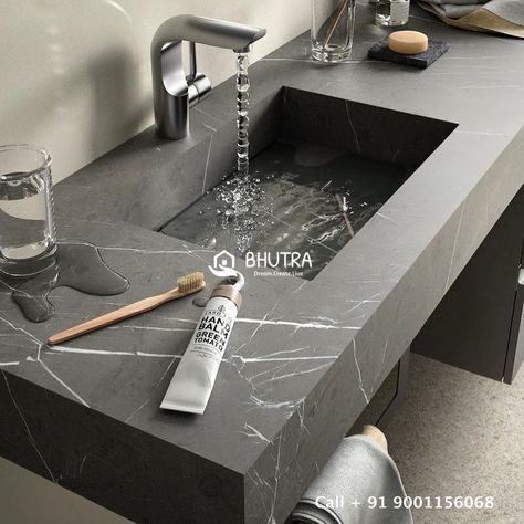 Grey Marble Bathroom, Marble Bathroom Sink, Elegant Bathroom Decor, Etagere Cube, Bathroom Sink Design, Master Bath Vanity, Sink Shelf, Marble Bath, Stone Bathroom