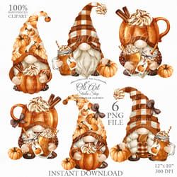 Gnome Ideas, Fall Paintings, Pumpkin Drinks, Gnomes Clipart, Fall Gnomes, Halloween Watercolor, Gnome Pictures, Chic Tattoo, Fav Products