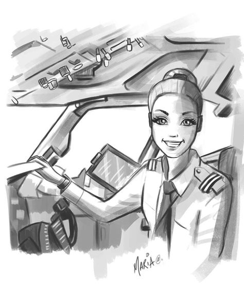 Maria pilot Pilot Drawing, Air Force Quotes, Air Force Women, Pilots Art, Dream Drawing, Women Wearing Ties, Pilots Aviation, Dream Pictures, Female Pilot