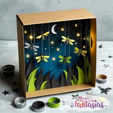 Birds Crafts, Kindergarten Art Crafts, Diorama Kids, Paper Cut Outs, Toddler Arts And Crafts, Crafts For Children, Shadow Box Art, Art Activities For Kids, Toddler Art