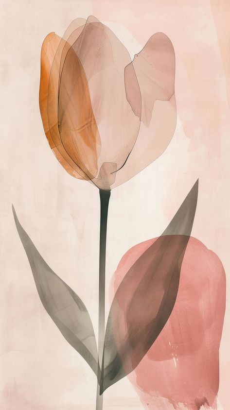 Tulip watercolor wallpaper painting flower petal. | free image by rawpixel.com / Boom Wallpaper Aesthetic Tulips, Roses Iphone Wallpaper, Tulip Abstract, Tulips Background, Aesthetic Tulips, Tulip Watercolor, Wallpaper Painting, Watercolor Flowers Pattern, Abstract Animal Art