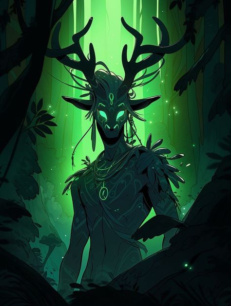 Nature God Character Design, Tree Person Character Design, Fae Forest, Nature God, Forest Guardian, Forest God, Forest Spirit, Spirited Art, Dnd Art