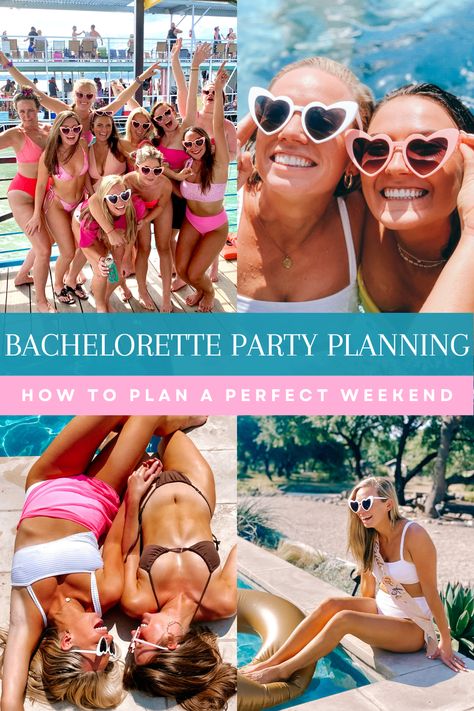 Here are the best tips for planning a bachelorette party along with a step-by-step guide. Bachelorette Show Party Ideas, Bachelorette Trip Planning, Bachelorette Planning Guide, Planning Bachelorette Party, How To Plan A Bachelorette Party, Bachelorette Party Bus, Plan A Bachelorette Party, Bachelorette Locations, Cruise Bachelorette Party