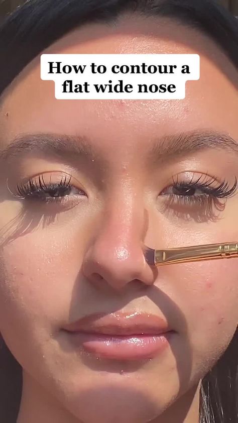 BoxyCharm - How to contour a nose #boxycharm #makeuphacks Contour A Wide Nose, How To Contour Wide Nose, Nose Contouring Bulbous, Nose Contouring For Big Noses, Nose Contour Bulbous Tip, Contour Wide Nose Tip, Human Nose, Wide Nose, How To Contour