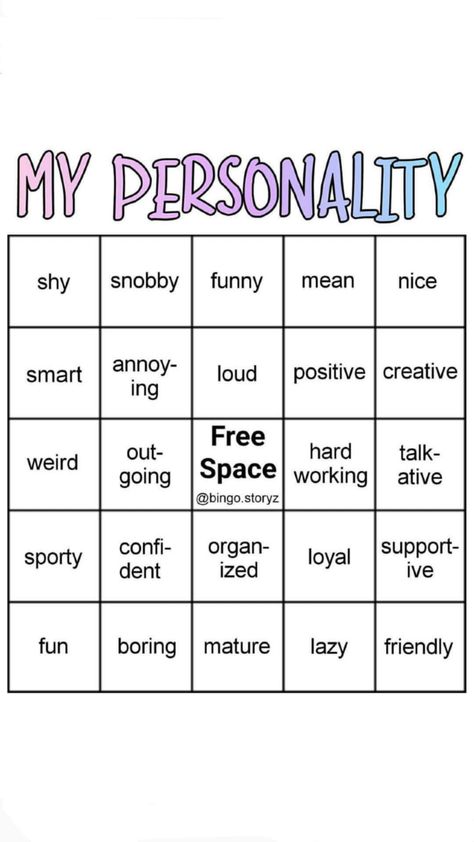 Tiktok Bingo Template, My Type This Or That, This Or That My Type Template Tiktok, Oc Bingo, Bottom Bingo, Tiktok Bingo, Random Bingo, Jar Of Happiness Template, Fill The Jars Template