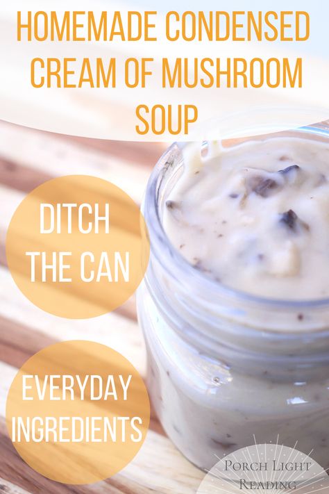 Gluten Free Mushroom Soup, Condensed Cream Of Mushroom Soup, Mushroom Soup Recipe, Cream Soup Recipes, Mushroom Soup Recipes, Cream Of Mushroom Soup, Cream Of Mushroom, Homemade Gluten Free, Gluten Free Eating