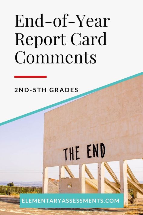 You've made it to the end of the year, but now it's time to get those final report card comments done. Ughhh! Don't fret, my friend. This list of end-of-year report card comments saves you time and overwhelm; no need to reinvent the wheel. This list of comments is perfect for third, fourth, and fifth grade teachers. There are even phrases to use for those struggling learners and difficult kids. So go ahead and save this page! #endofyearreportcardcomments Teacher Comments, Organized Teacher, School Report Card, Report Comments, Report Card Comments, Report Card Template, Math Graphic Organizers, Math Centers Middle School, Math Organization