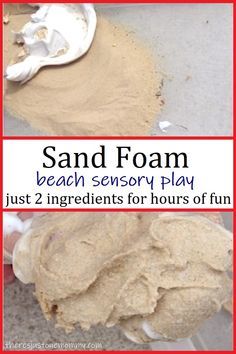 Shaving Cream Sensory Play, Vocabulary Words Activities, Sand Foam, How To Make Sand, Creative Curriculum Preschool, Sands Recipe, Daycare Themes, Summer Preschool, Sensory Boxes