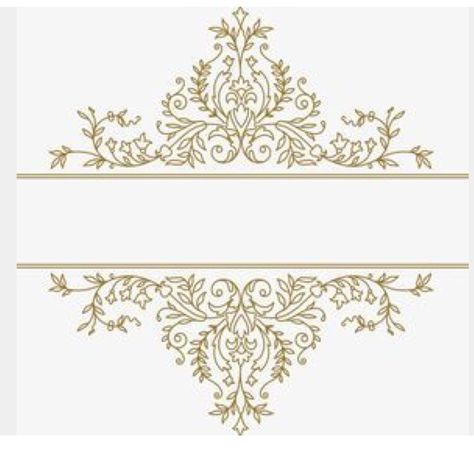 Classic Pattern Design, Gold And White Design, European Pattern, Royalty Design, Motifs Design, Flower Graphic Design, Pattern Wedding, Invitation Background, Floral Border Design