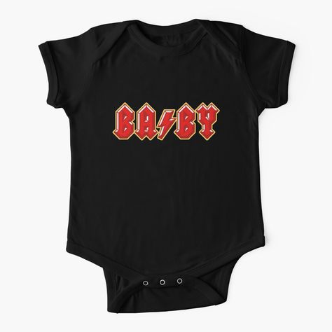 We have a range of cool, music inspired kids and baby clothes in our Teepublic store. Featuring funny takes on iconic band logos. Available to buy online on onesies and more now! — #babyfashion #fashion #babyclothes #style #newbaby #babyshower #newborn #funnystuff #funnypics #music #musicmemes #rockandroll #rockmusic #punkrock #kidsfashion #kidsclothes #parenting #parentingmemes #babyshowerinspo #babyshowergifts #babyshowerparty #design #art #bands #bandshirts #nirvana #acdc #korn Jamaican Colors, Ac Dc Rock, Rock Band Logos, Rock Baby, Punk Inspiration, Band Logos, Gifts For New Parents, Band Shirts, Baby One Piece