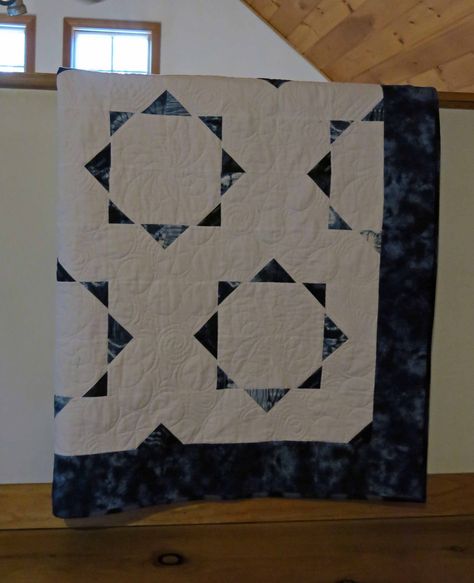 Quilts With White Background, Blue And White Quilts Patterns Simple, Pecking Order Quilt, 2 Color Quilts, Quilt Tricks, Blue And White Quilts, Irish Chain Quilt Pattern, Pecking Order, Charm Pack Quilts