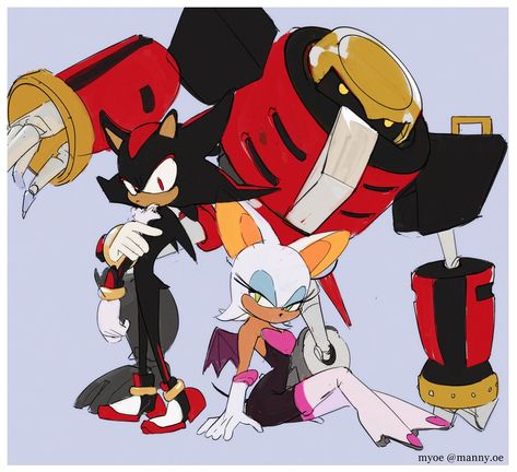 Rouge And Shadow, E 123 Omega, Ninga Turtles, Shadow And Rouge, Team Dark, Team Sonic, Japanese Video Games, Rouge The Bat, Sonic Heroes