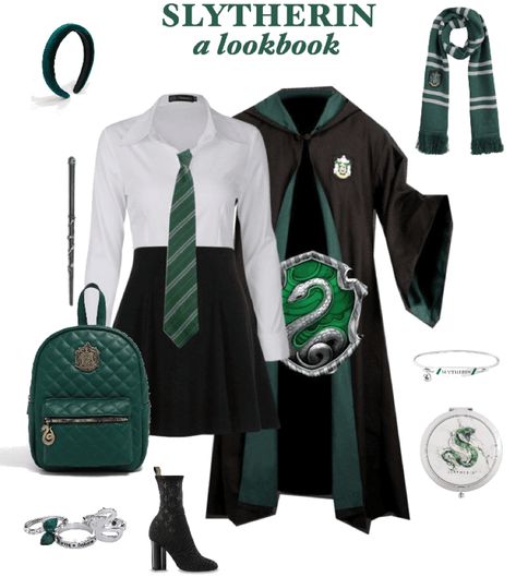 Slytherin Uniform, Harry Potter Uniform, Slytherin Costume, Harry Potter Costumes, Slytherin Clothes, Harry Potter Case, Slytherin Outfit, Slytherin Fashion, Hogwarts Uniform