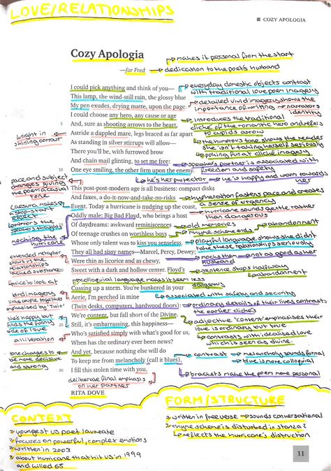 Cozy apologia by Rita Dove annotation analysis exam board wjec eduqas English literature poetry Cozy Apologia Annotations, Cozy Apologia Analysis, Wjec Poetry Anthology, Wjec Eduqas Gcse Poetry Anthology, Eduqas Poetry Anthology, Literature Annotations, Poetry Annotation, Gcse Poetry Anthology, Poetry Revision