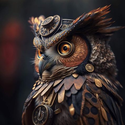 Gothic Cats, Art Lounge, Steampunk Owl, Animals Wallpapers, Steampunk Owls, Animal Wallpaper, Steam Punk, Wallpaper Backgrounds, Steam