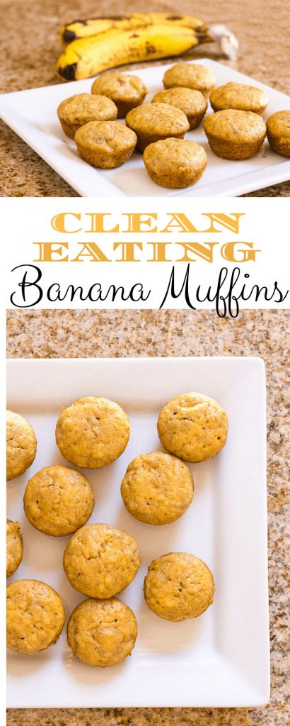 Clean Eating Banana Muffins, Oatmeal Energy Balls Recipe, Eating Banana, Clean Eating Vegetarian, Healthy Breakfast Muffins, Clean Baking, Eating Bananas, Overnight Oat, Clean Eating Desserts