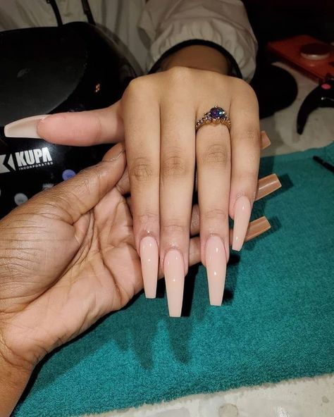 Long Acrylic Nails Coffin, Coffin Nails Long, Ballerina Nails, Square Acrylic Nails, Luxury Nails, Dream Nails, Fire Nails, Coffin Nails Designs, Pretty Acrylic Nails