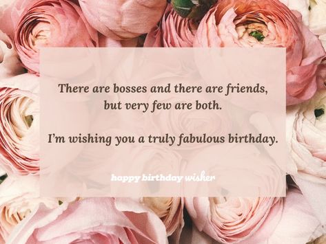 There are bosses and there are friends, but very few are both. I’m wishing you a truly fabulous birthday. (...) https://www.happybirthdaywisher.com//few-bosses-are-friends-too/ Happy Birthday Boss Lady, Happy Birthday Boss, Fabulous Birthday, Easy Jobs, Very Happy Birthday, Birthday Greetings, Boss Lady, Birthday Wishes, Special Day