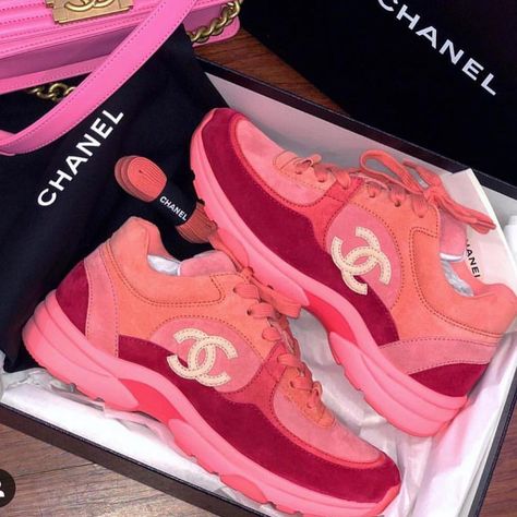 Back Up Page Online boutique 🗽 on Instagram: “Chanel Sneakers couple more sizes still in stock ❤️” Chanel Sneakers, Baskets Nike, Dad Sneakers, Trainer Sneakers, Casual Clothing, Chanel Shoes, Designer Sneakers, Shoe Game, Saucony Sneaker