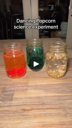 Dancing Popcorn Science Experiment, Prek Science Experiments, Dancing Popcorn Experiment, Popcorn Science Project, Dancing Popcorn, Popcorn Science, Experiment Science, Science Experiments For Preschoolers, Instagram Mom