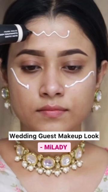 Meakup Tutorial, Self Makeup Tutorial Indian, Mackup Tutorial, Guest Makeup Look, Indian Makeup Tutorial, Wedding Guest Makeup Looks, Indian Skin Makeup, Hd Make Up, Wedding Guest Makeup