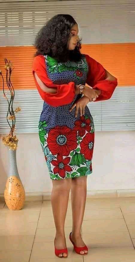 latest Ankara short gown styles 2022 ( trending) - ANKARA DESIGNERS BLOG Simple Chitenge Dress Ideas, Akara Traditional Dresses For Women, Akara Traditional Short Dresses, Bitengi Fashions For Ladies, Latest Ankara Short Gown, Short Ankara Dresses, Short Gown Styles, Ankara Short Gown Styles, Ankara Short