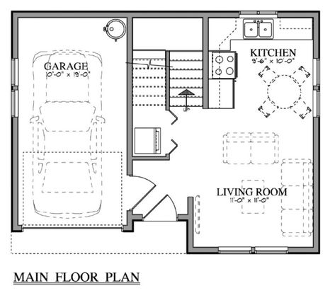 One Car Garage Apartment, Tiny Homes Interior, Garage Apartment Interior, Tiny Home Plans, Garage Apartment Floor Plans, Garage Apartment Plan, House Interior Ideas, Garage Guest House, Rustic Cabins