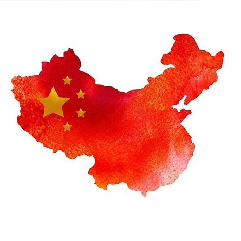 Watercolor texture of China map. Chinese  flag. China Flag Art, Chinese Flag Aesthetic, China Flag Aesthetic, China Map Illustration, China Watercolor, China Cartoon, China Poster, China Aesthetic, Map Of China