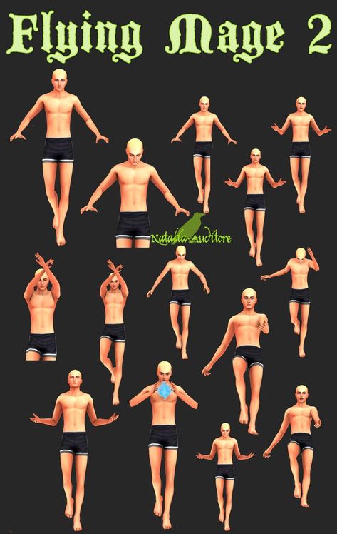 Sims 4 Flying Poses, Sims 4 Superhero Poses, Sims 4 Magic Poses, Sims 4 Howls Moving Castle Cc, Medieval Apocalypse, Sims4 Pose, Story Poses, Archer Pose, Sims Traits