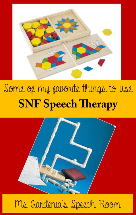 A few of my favorite items to use in speech therapy activities during SNF treatments. Snf Slp Activities, Snf Speech Therapy Activities, Cognitive Therapy Activities, Snf Activities, Snf Slp, Special Education Preschool, Medical Slp, Reasoning Activities, Communication Disorders