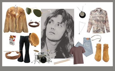 Roger Taylor - 70s fashion style #rogertaylor #queen #70s #fashion #style #clothes #music #rock #rockband #iminlovewithmycar #rogerina 70s Queen Band Fashion, Queen 70s Aesthetic, Queen Fashion Band, Roger Taylor Outfit Inspiration, 70s Band Outfits, Outfits Inspired By Queen Band, Queen Band Inspired Outfits, Queen Band Outfits, Roger Taylor Outfits