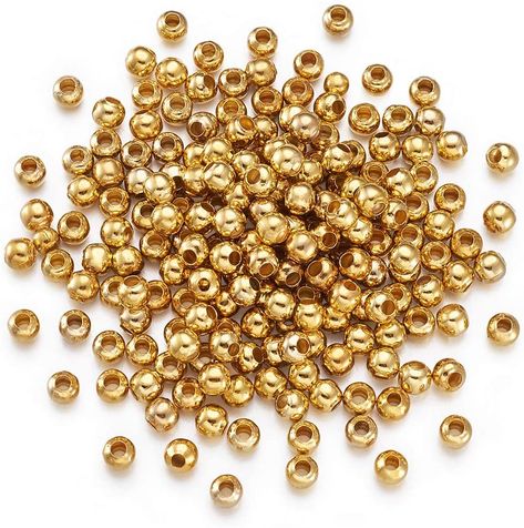 Craftdady 200Pcs Golden Tiny Round Ball Spacer Beads 5mm Metal Smooth Rondelle Charm Loose Beads for DIY Jewelry Craft Making with 2mm Hole Visit the Craftdady Store 3.6 out of 5 stars 269 ratings Price: $6.98 Letter Bead Bracelets, Golden Beads, Diy Jewelry Unique, Letter Bracelet, Craft Making, Beaded Pendant Necklace, Letter Beads, Diy Crafts Jewelry, Wine Charms