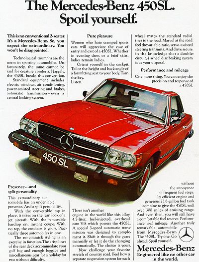 Mercedes 1975 450SL ad a 400 Mercedes 500, Poster Advertisement, Old Mercedes, Benz Classic, Mercedes Sl, Classic Mercedes, Mercedes Benz Classic, Mercedes Car, Mercedes Benz Cars