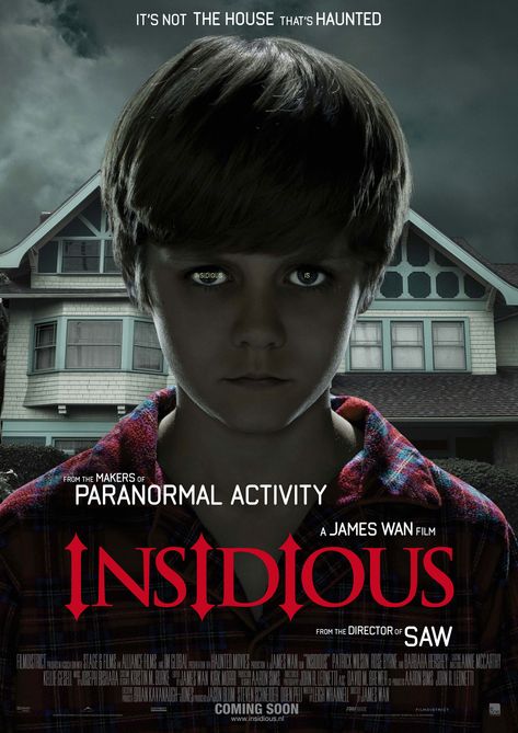 Insidious Insidious Movie, Haunted Movie, Evil Children, Patrick Wilson, Rose Byrne, Horror Movie Icons, Film Horror, Thriller Movies, Cinema Posters