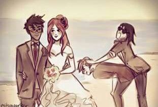 Sirius and Remus photobombing Jily's wedding photos. Lmao Scorpius And Albus, Harry Potter Painting, Marauders Fan Art, Remus And Sirius, Lily Potter, Gay Harry Potter, Harry Potter Ships, All The Young Dudes, Chapter 16