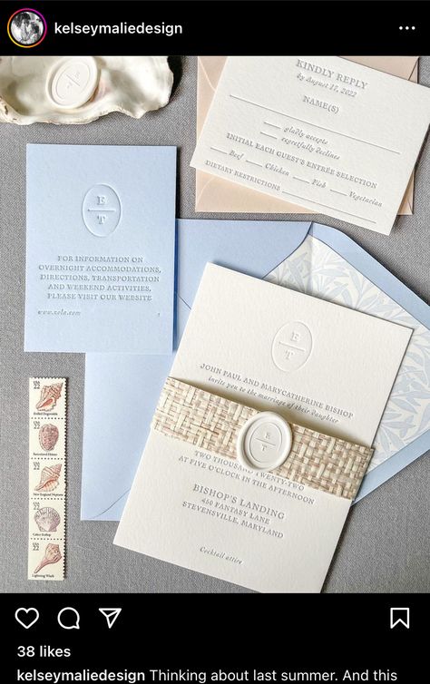 Old Florida Wedding Invitations, Coastal Chic Wedding Invitations, Coastal Wedding Invitation Suite, Nantucket Wedding Invitations, Richie Wedding, Invitation Sleeve, Coastal Wedding Invitations, Wedding Weekend Itinerary, Coastal Wedding Inspiration