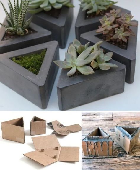 Cement Decor Diy, Diy Cement Pots, Concrete Decoration, Cement Pots Diy, Cement Ideas, Concrete Home Decor, Diy Concrete Planters, Concrete Ideas, Cement Diy