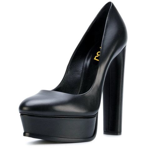 Amazon.com | FSJ Women Classy Chunky High Heels Pumps with Platform... ($39) ❤ liked on Polyvore featuring shoes, pumps, black high heel shoes, high heel platform shoes, high heel platform pumps, black high heel pumps and platform pumps Leather Chunky Platform Evening Heels, Bold Black Platform Heels, Luxury Black Chunky Platform Heels, Black Ankle-high Heels With Chunky Platform, Black Ankle-high Chunky Platform Heels, Platform Pumps Heels, Black High Heel Pumps, Trendy Heels, Black Slip On Shoes