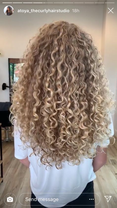 Honey Blonde Natural Curly Hair, Curly Haircolor Ideas Blonde, Blond Natural Curly Hair, Natural Curly Blonde Highlights, Blonde Hair Color Ideas Curly, Light Blonde Highlights Curly Hair, Cool Blonde Curly Hair, Curly Blonde Hair Highlights, Carmel Blonde Curly Hair