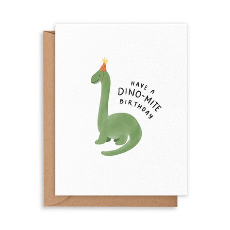 Have a dino-mite birthday greeting card Birthday Card Ideas Dinosaur, 30th Birthday Card Watercolor, Boyfriend Birthday Cards Diy, Dino Birthday Card Diy, Dinosaur Birthday Cards Handmade, Birthday Card Ideas Puns, Cute Birthday Cards Diy, Dinomite Birthday, Dinosaur Birthday Card