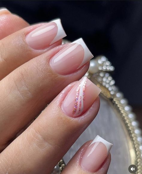 Square Acrylic Nails One Color, Mickey Nails, Hippie Nails, French Manicure Nails, Subtle Nails, Gel Nails Diy, Simple Gel Nails, Girly Acrylic Nails, French Tip Acrylic Nails