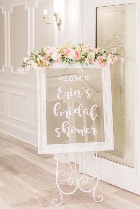 Bridal Shower Inspo, Bridal Shower Planning, Bridal Shower Sign, Bridal Shower Decor, Bridal Shower Diy, Tea Party Bridal Shower, Bridal Shower Brunch, Bachelorette Party Games, Bridal Shower Welcome Sign