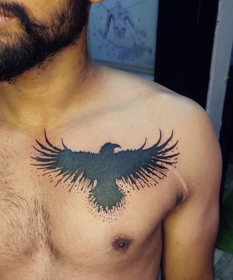 Check out this eagle tattoo ,it's a coverup tattoo people ______________________________ STUDIO- @swapniltattoostudiobhopal #bhopal #india For bookings - (8109246030). ________________________________ #tattooing #tattooart #eagletattoos #eagletattoo #eagletattoos #coveruptattoo #coveruptattoos #chesttattoo #meaningfultattoos #tattoolover #inked #inkedup #inkedlife #wherebhopalgetstattoo #wherebhopalgetsinked #insta #instadaily #instagram #instaart #swapnilstattoostudio __________________ Neck Coverup Tattoo Men, Best Coverup Tattoo Designs For Men, Chest Tattoo Men Ideas Cover Up, Coverup Tattoo On Chest, Eagle Cover Up Tattoo, Small Cover Up Tattoo Men, Neck Tattoo Cover Up Men, Cover Up Tattoos Chest, Neck Cover Up Tattoos Men