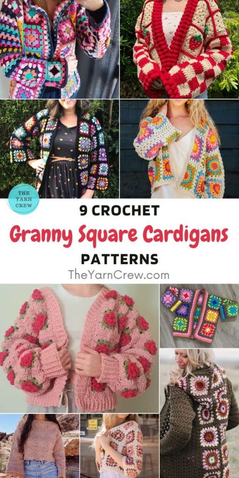 Granny Square Cardigan Pattern Free Sweaters & Cardigans, Newest Crochet Patterns Free, How To Make A Granny Square Cardigan, Granny Square Crochet Sweater Cardigans, How To Crochet Granny Square Cardigan, Crochet Patterns With Granny Squares, Crochet Pattern Granny Square Cardigan, Diy Granny Square Cardigan, Grannie Square Cardigan Pattern