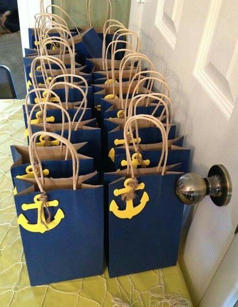 Bolsas Cruise Theme Parties, Nautical Baby Shower Boy, Sailor Baby Showers, Sailor Party, Sailor Theme, Sailor Baby, Nautical Birthday Party, Idee Babyshower, Nautical Themed Party