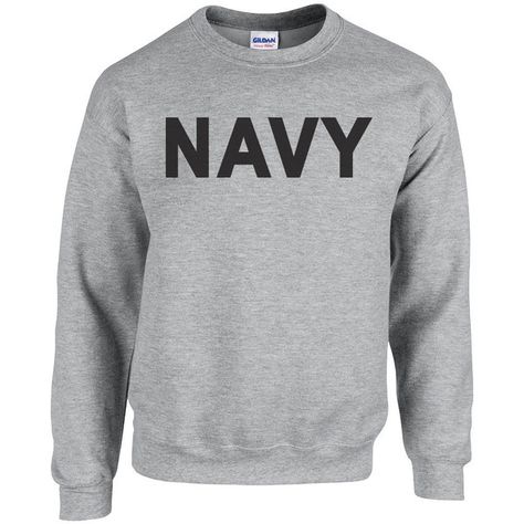 Navy, Crewnecks, Sweaters, Sweatshirts, US, USA, United, States,... (34 CAD) ❤ liked on Polyvore featuring tops, hoodies, sweatshirts, navy sweatshirt hoodies, military top, crewneck sweatshirt, military fashion and navy blue tops Army Sweatshirt, Cute School Outfits, Battle Ships, Monogram Sweatshirt, Navy Sweatshirt, Men Stuff, Navy Blue Top, British Military, United States Military