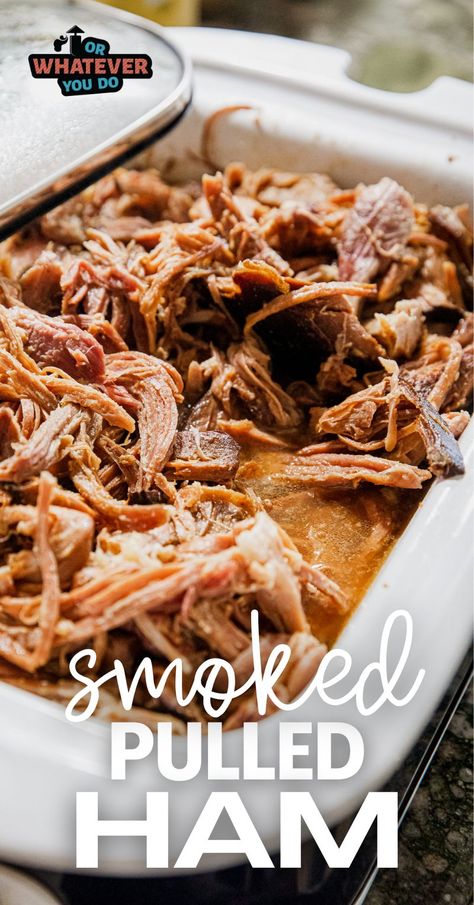 Smoked Ham Roast Recipes Crock Pot, Smoked Ham Rub Recipe, Ham On Traeger Grill, Recipes With Smoked Ham, Ham On Pellet Grill, Smoked Picnic Ham, Smoked Ham Slices Recipes, Smoked Pulled Ham With Peach Glaze, Smoked Dressing