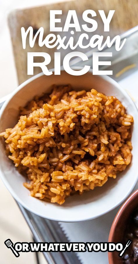 Easy Mexican Rice Side Dish For Enchiladas, Homemade Mexican Rice, Easy Mexican Rice, Mexican Main Dishes, Mexican Rice Recipe, Quick Side Dish, Mexican Rice Easy, Mexican Rice Recipes, Mexican Side Dishes