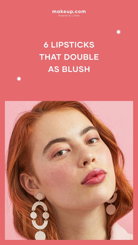 Lipsticks That Double as Blush Monochromatic Makeup Looks, Makeup Basics, Monochromatic Makeup, Blush Trend, School Beauty, Urban Decay Vice Lipstick, Lipstick Hacks, Blush Lipstick, Hydrating Lipstick